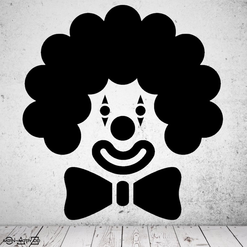 Preview: 46373 Clown-Karneval Wandaufkleber